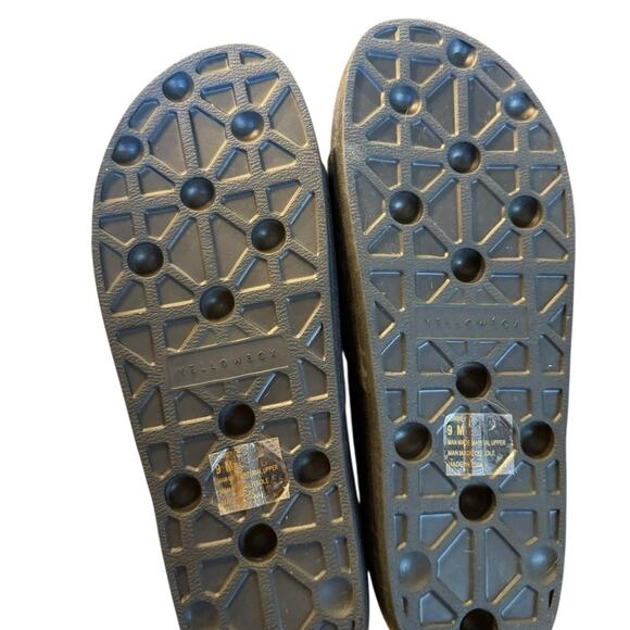 Yellow Box Black Platform Slide Sandals Womens Size 9 - Picture 4 of 6